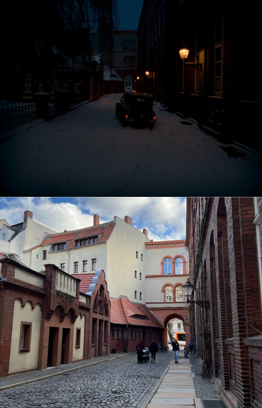 Another taxi scene from a pedestrian passageway betwenn Fischmarktstraße and Elisabethstraße.