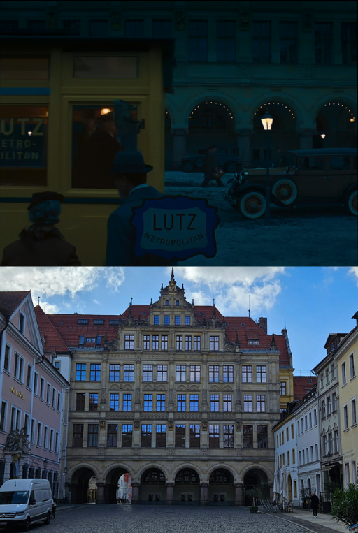 No way to the left or right for the tram (or the car) to go to. The tram was a fake.