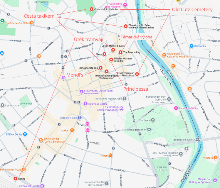 Map showing all locations from this article.